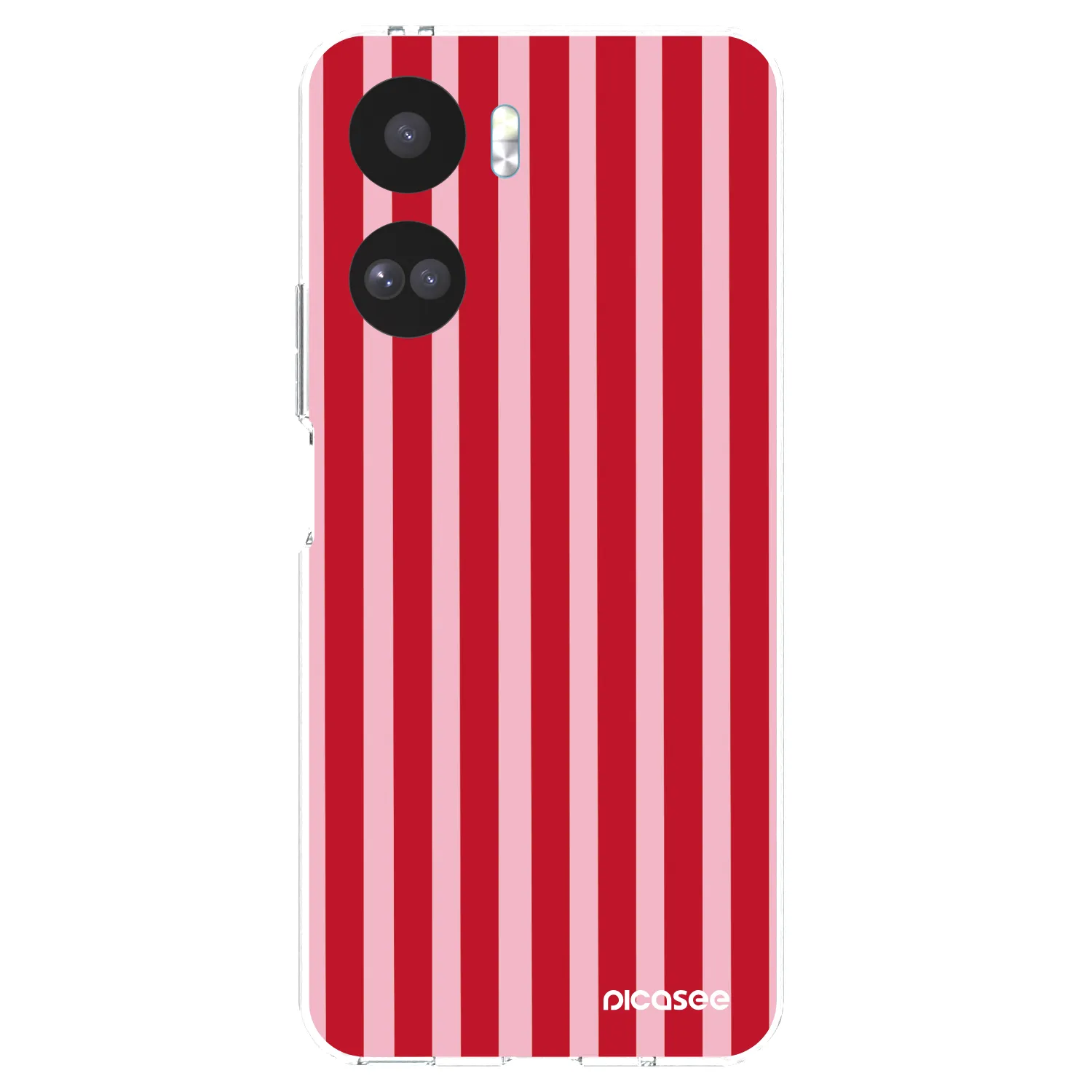 Picasee silikonový průhledný obal pro Honor 90 Lite 5G - Lines red