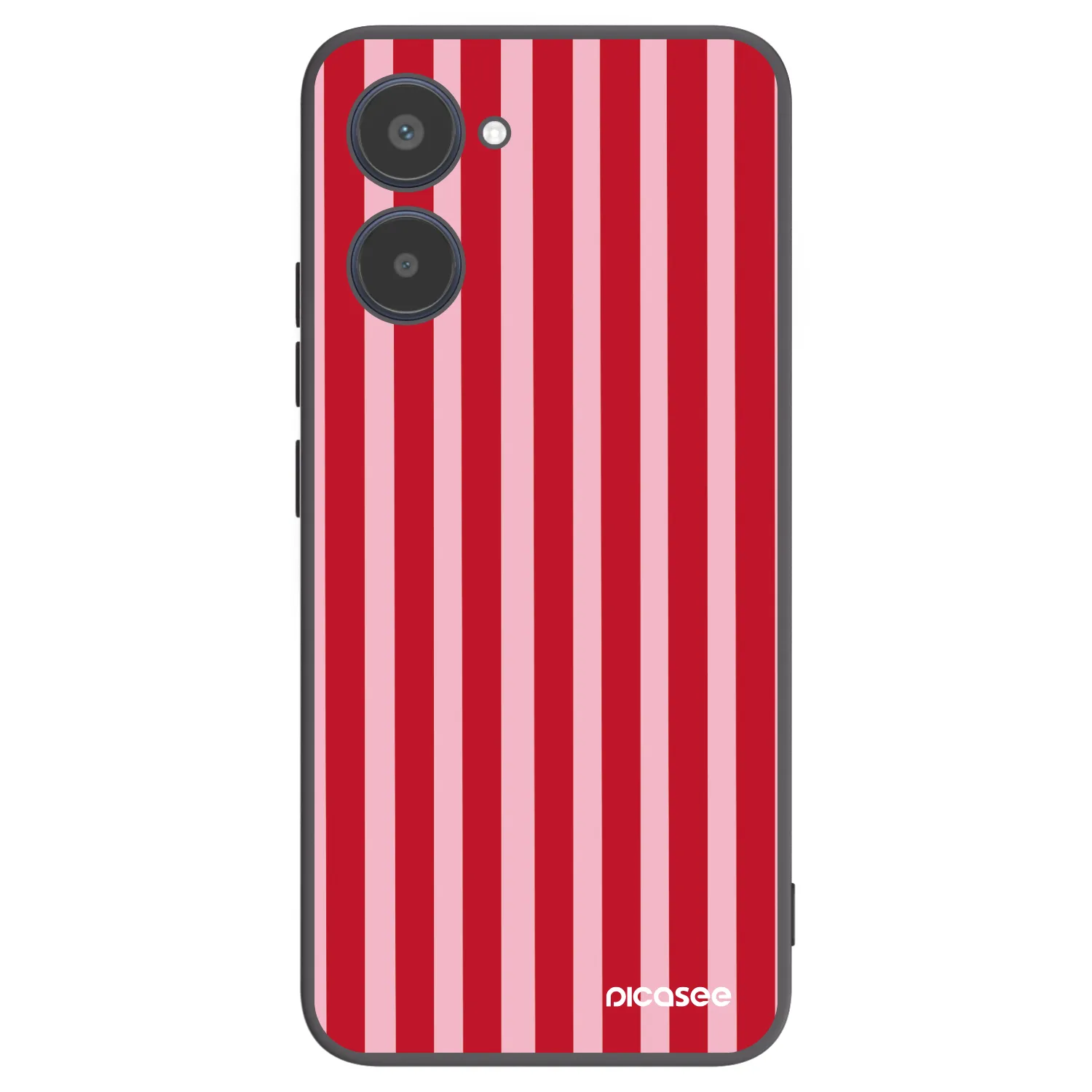 Picasee silikonový černý obal pro Realme 10 4G - Lines red