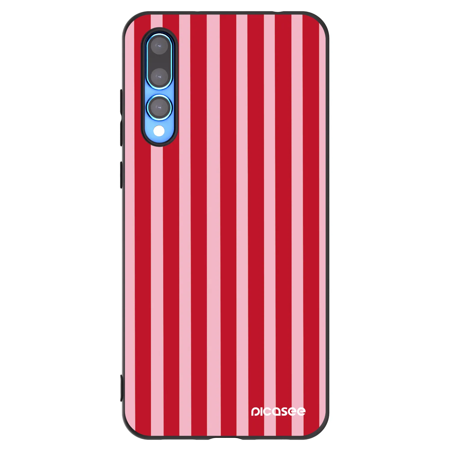 Picasee silikonový černý obal pro Huawei P20 Pro - Lines red