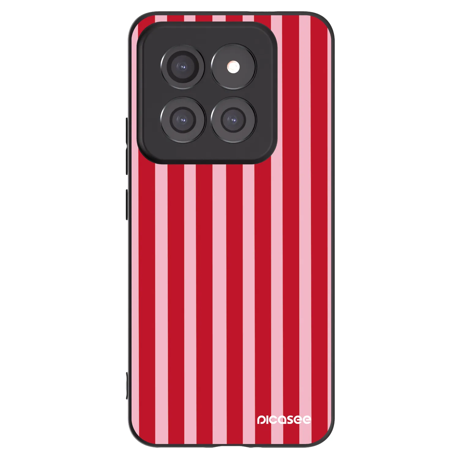 Picasee silikonový černý obal pro Xiaomi 14 Pro - Lines red