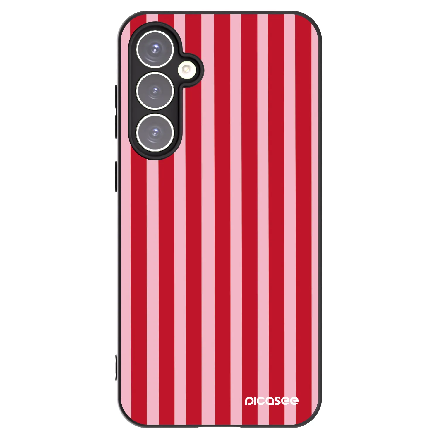 Picasee silikonový černý obal pro Samsung Galaxy S23 FE S711B - Lines red