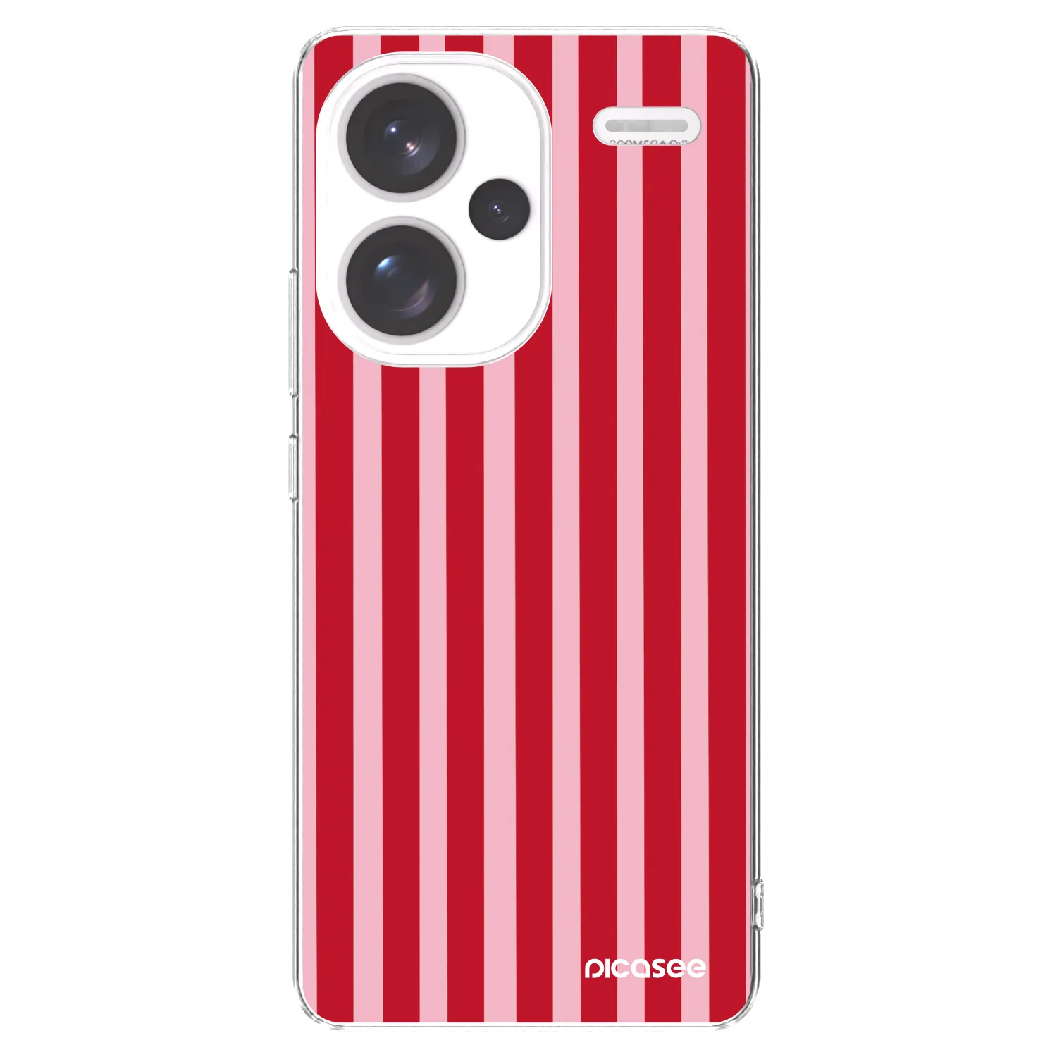 Picasee silikonový průhledný obal pro Xiaomi Redmi Note 13 Pro+ 5G - Lines red