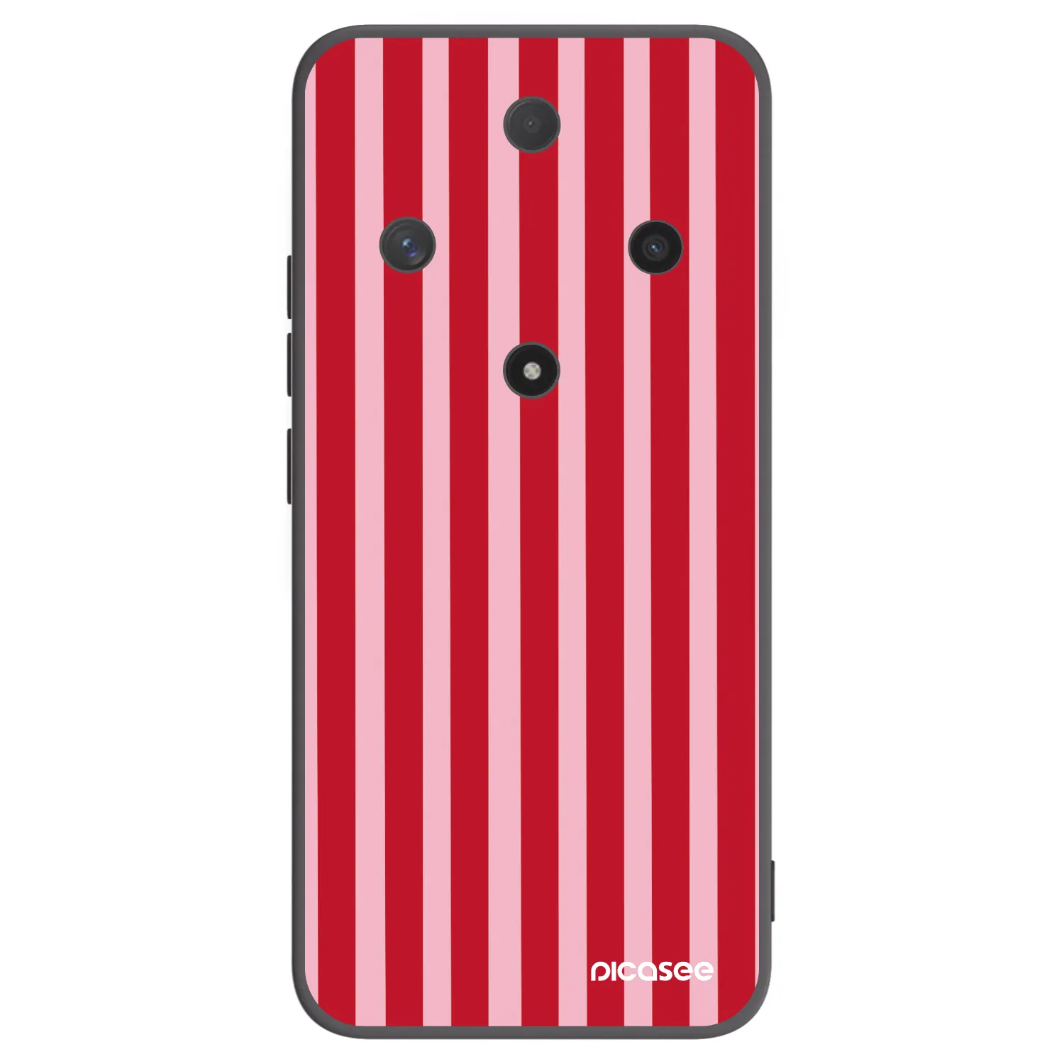 Picasee silikonový černý obal pro Honor Magic6 Lite 5G - Lines red