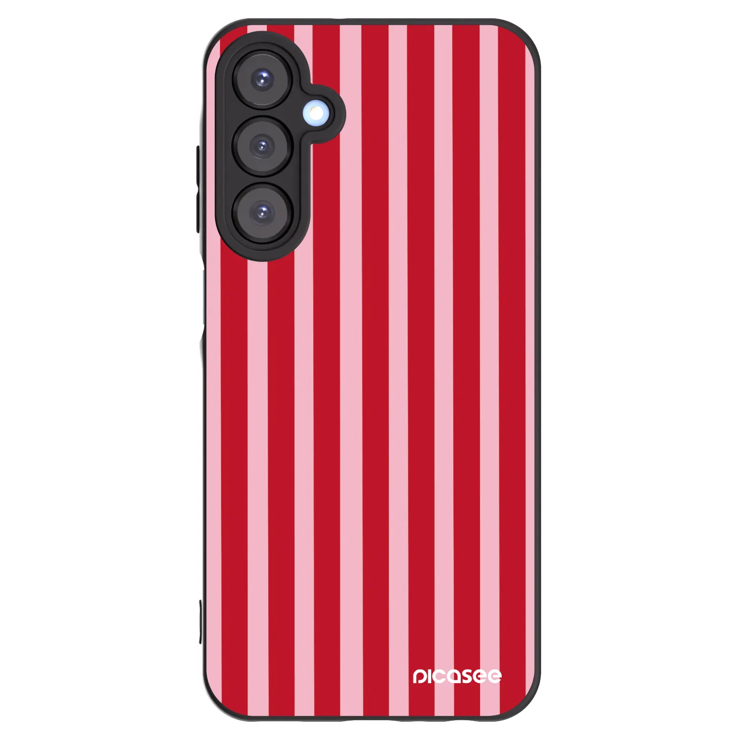 Picasee silikonový černý obal pro Samsung Galaxy A25 A256B 5G - Lines red