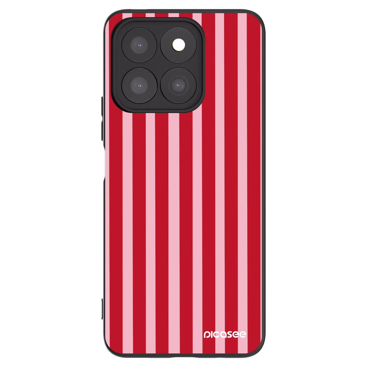 Picasee silikonový černý obal pro Honor X8b - Lines red