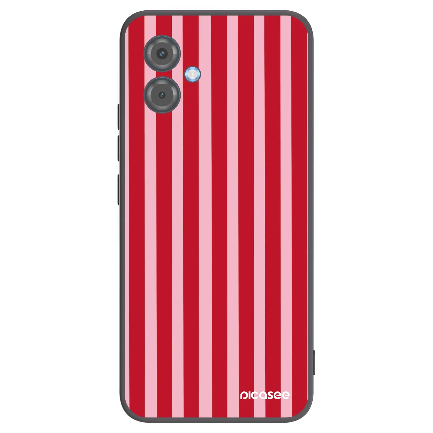 Picasee silikonový černý obal pro Motorola Moto G14 - Lines red