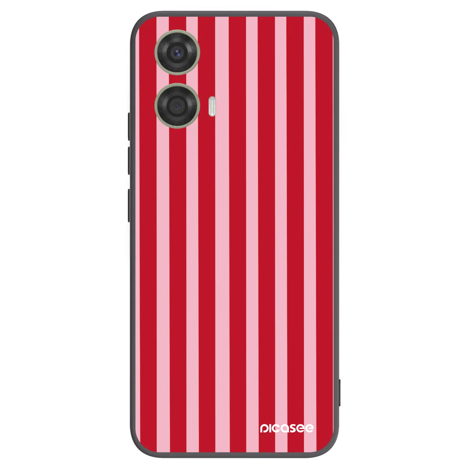 Picasee silikonový černý obal pro Motorola Moto G24 - Lines red