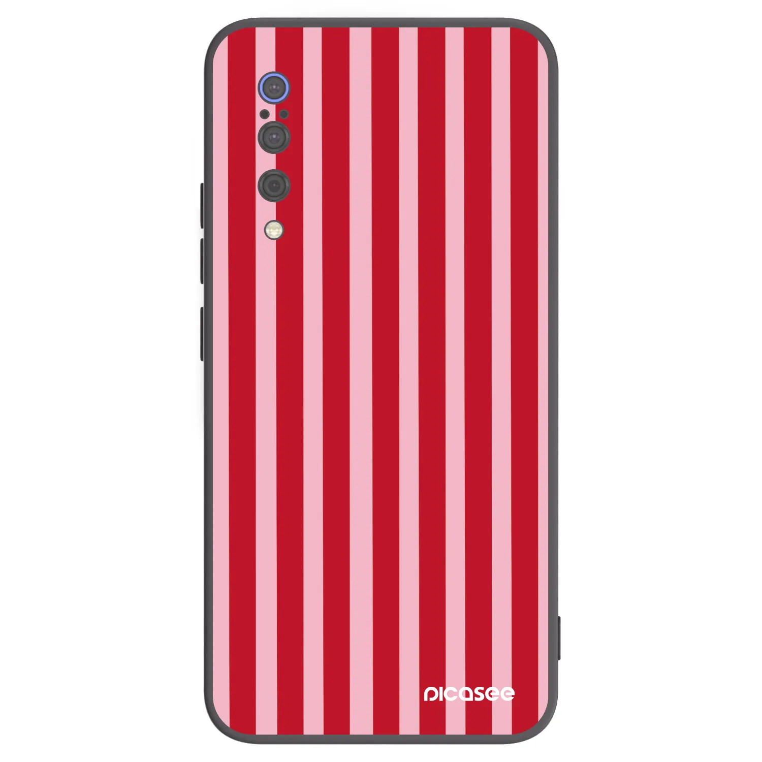 Picasee silikonový černý obal pro Xiaomi Mi 9 - Lines red