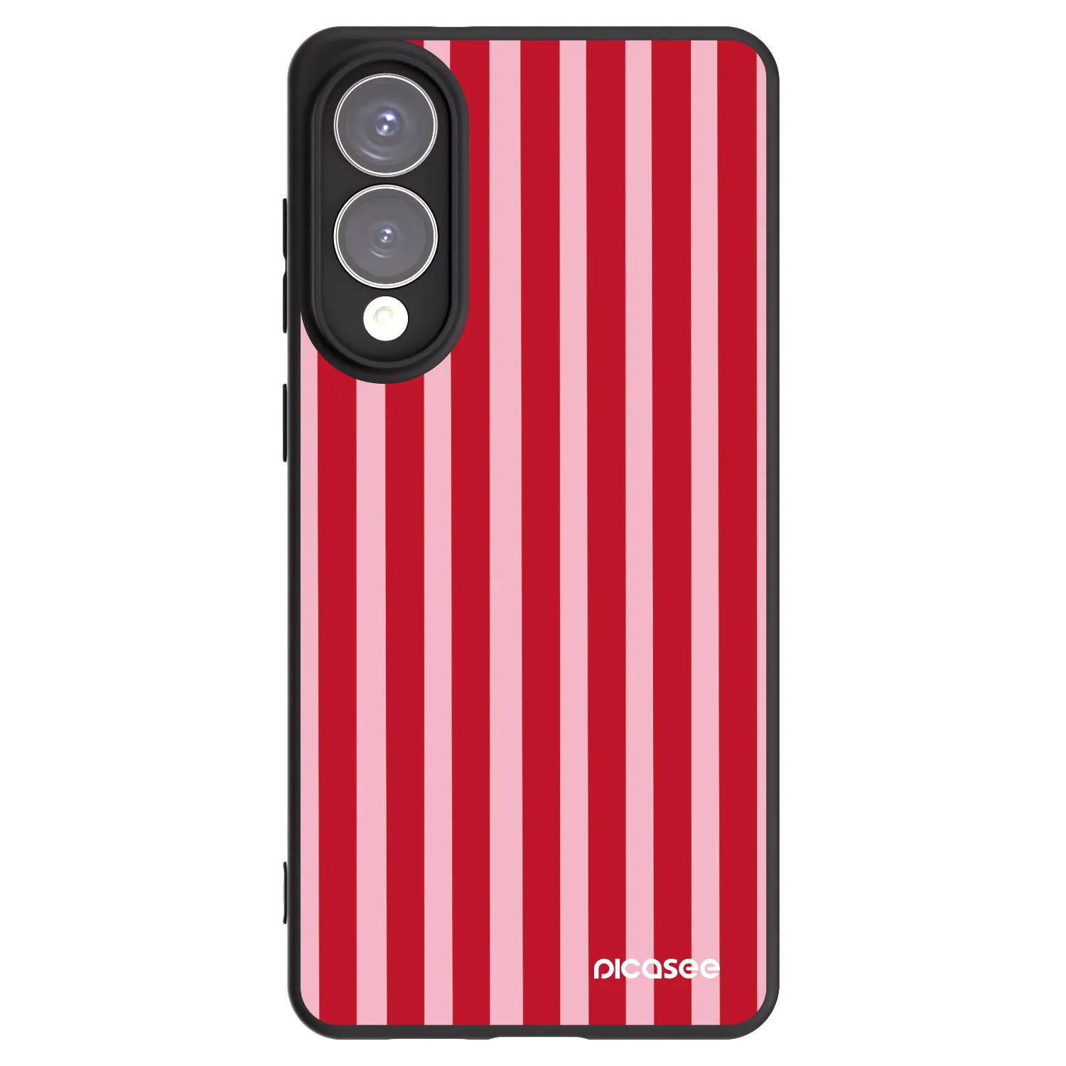 Picasee silikonový černý obal pro Samsung Galaxy S25 Edge 5G - Lines red