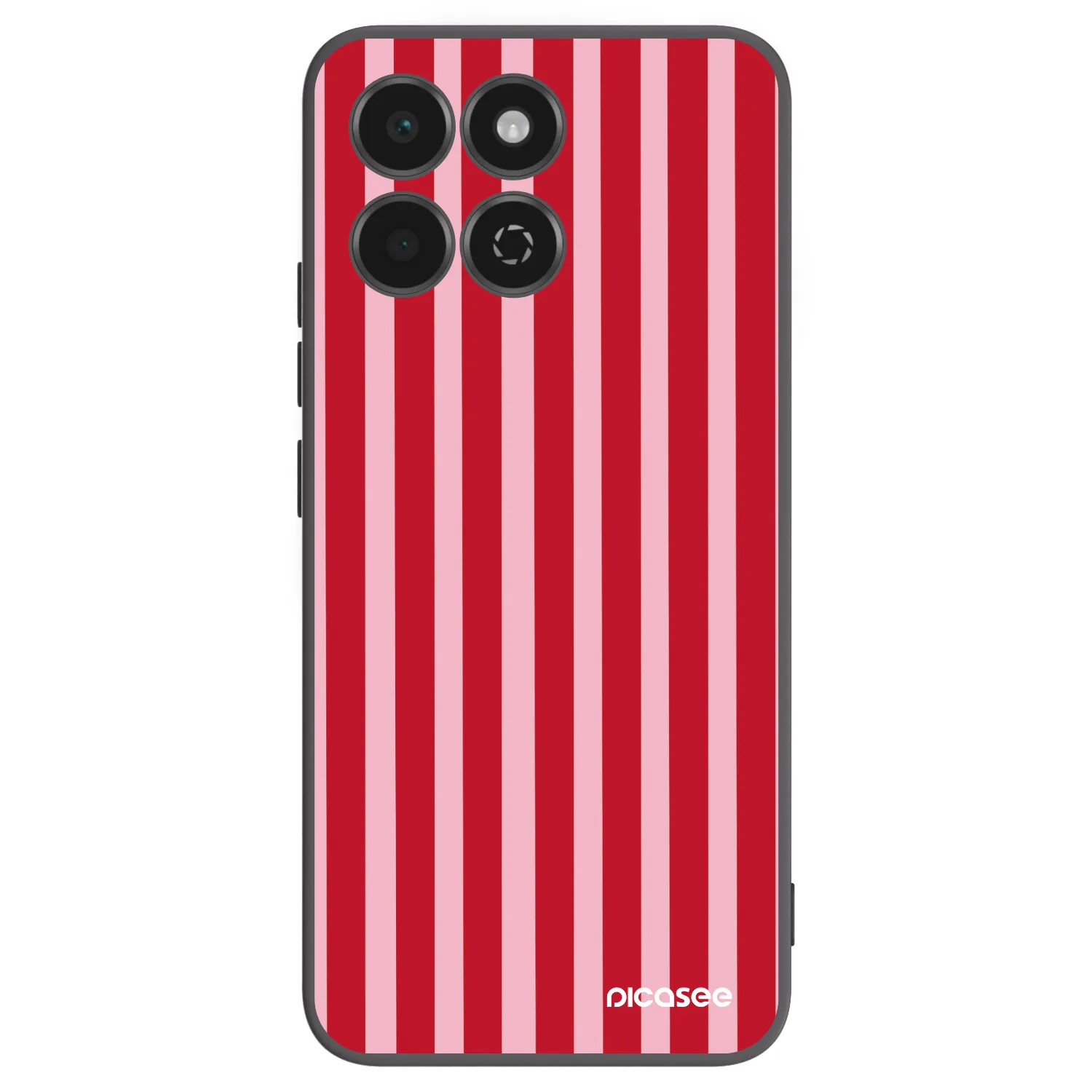 Picasee silikonový černý obal pro Honor 200 Smart 5G - Lines red