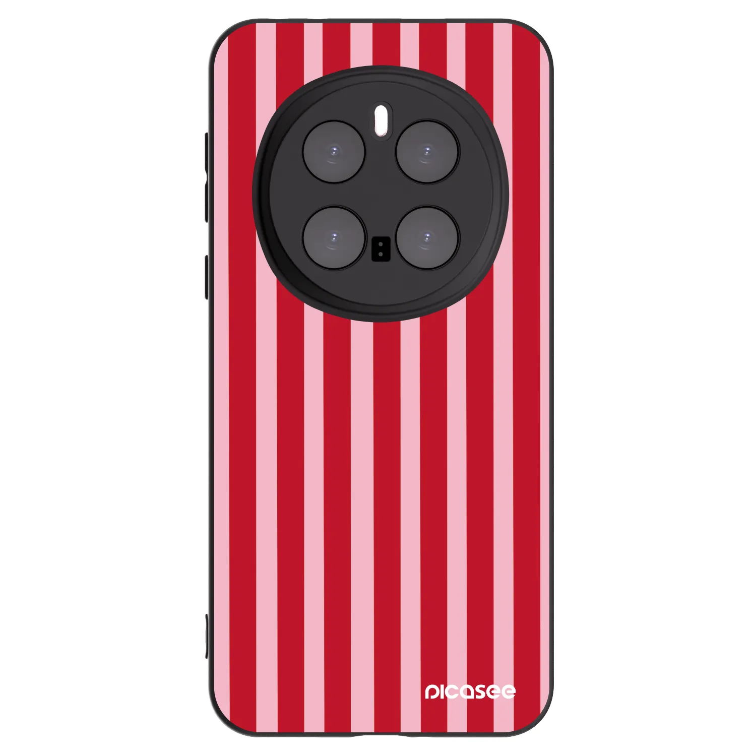 Picasee silikonový černý obal pro Honor Magic7 Pro 5G - Lines red