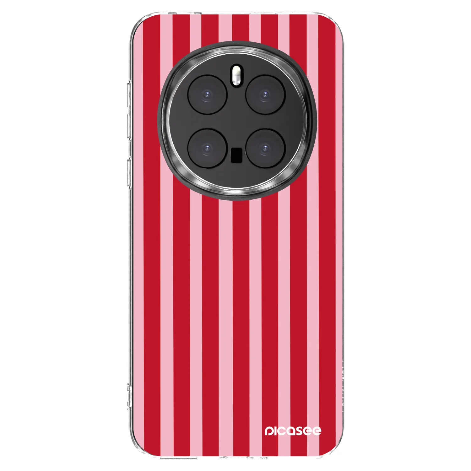 Picasee silikonový průhledný obal pro Honor Magic7 Pro 5G - Lines red