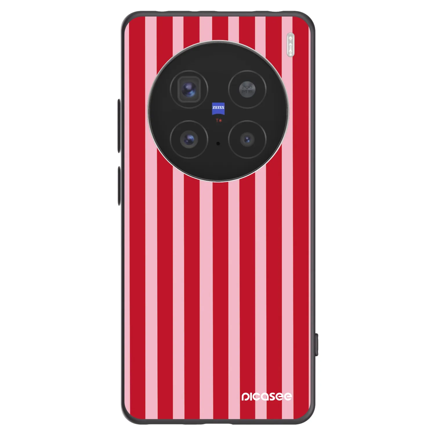 Picasee silikonový černý obal pro Vivo X200 Pro - Lines red