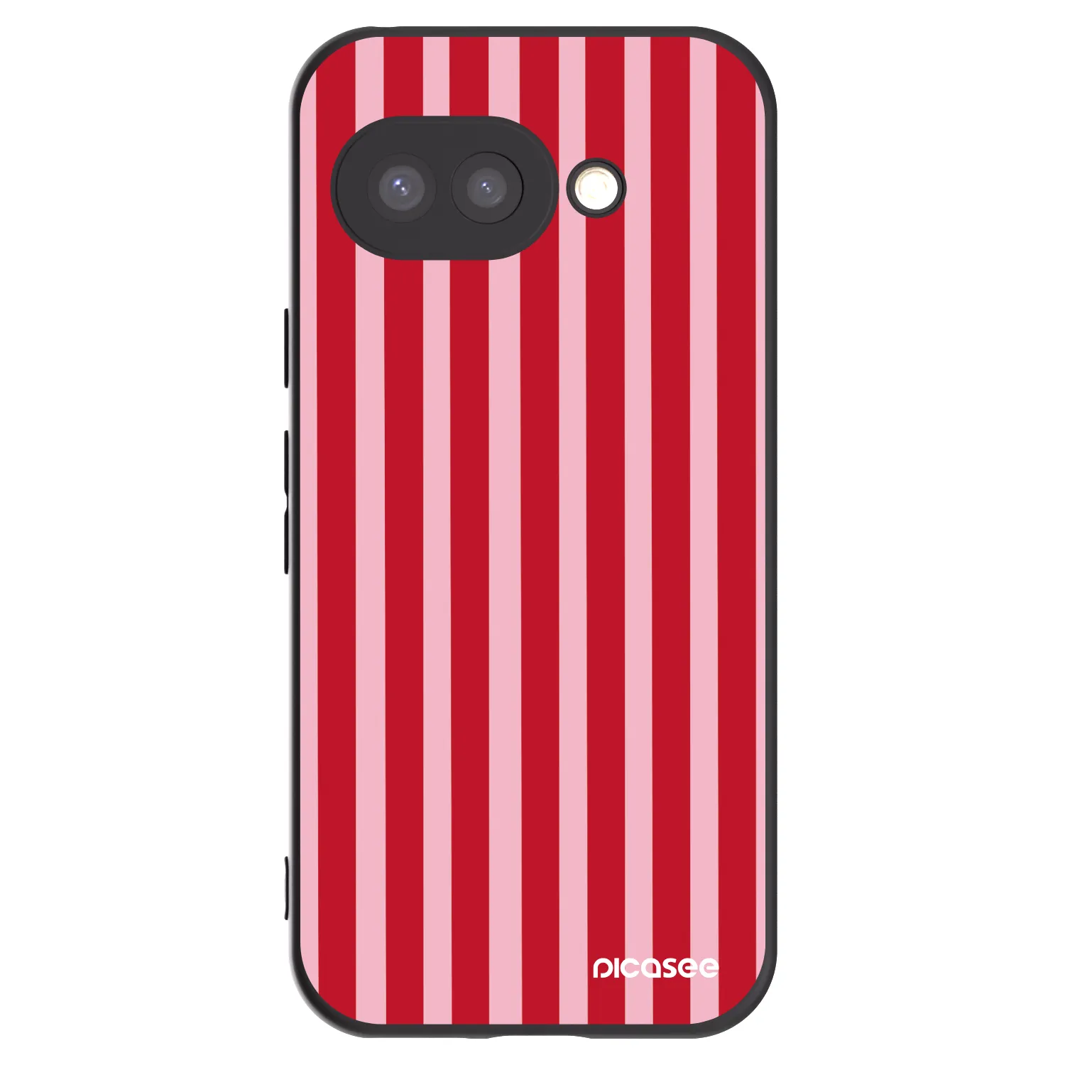 Picasee silikonový černý obal pro Google Pixel 9a - Lines red