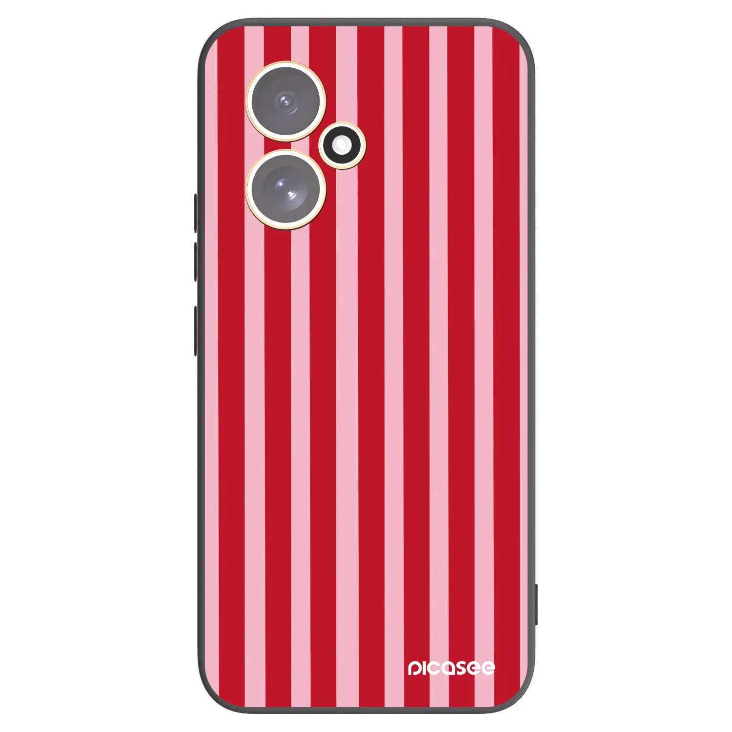 Picasee silikonový černý obal pro Honor 400 5G - Lines red