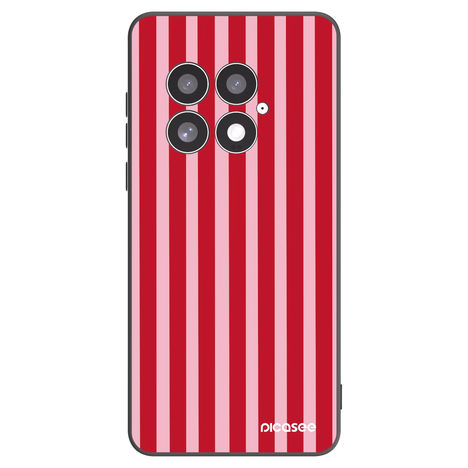 Picasee silikonový černý obal pro OnePlus 13 5G - Lines red