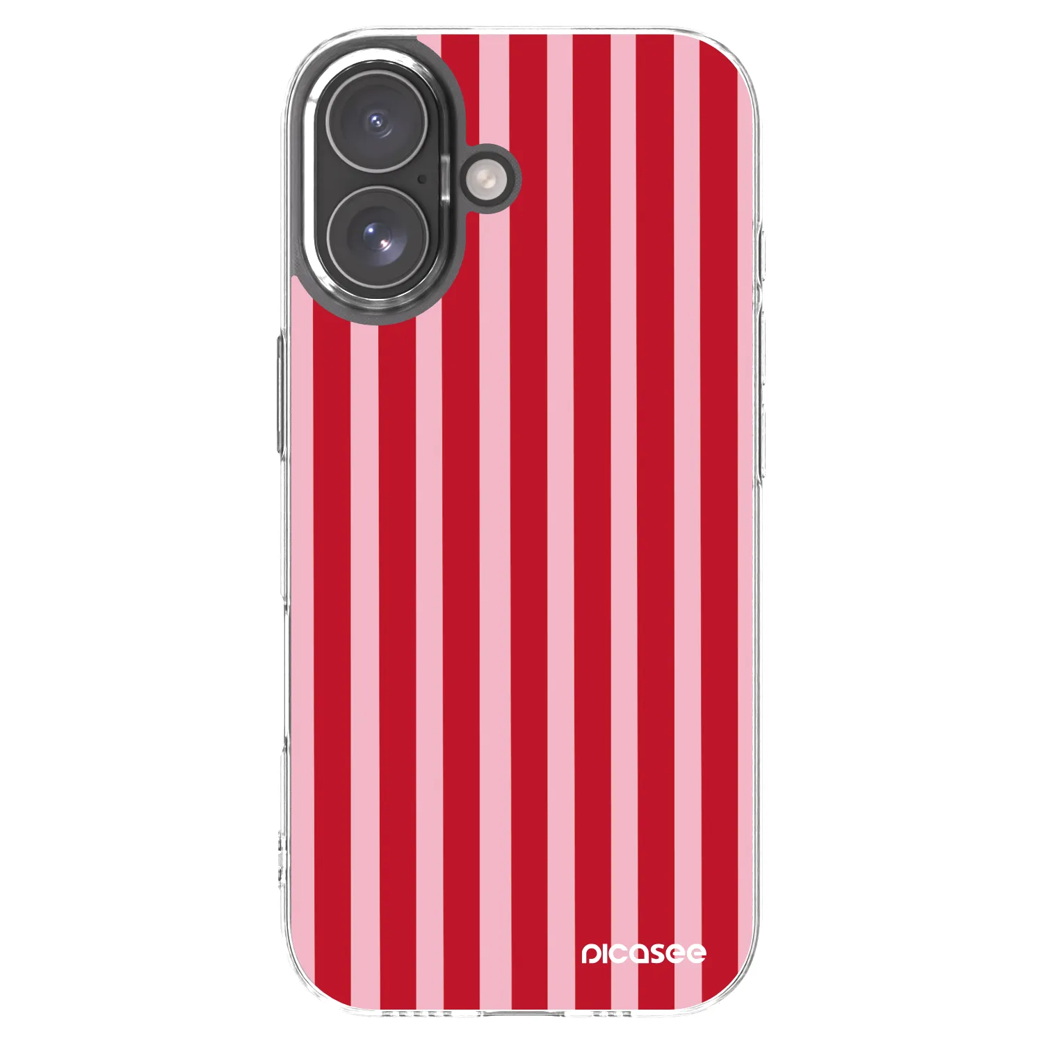 Picasee silikonový průhledný obal pro Apple iPhone 17 - Lines red