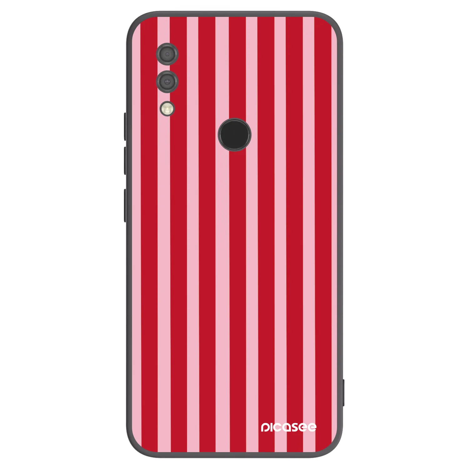 Picasee silikonový černý obal pro Xiaomi Redmi 7 - Lines red