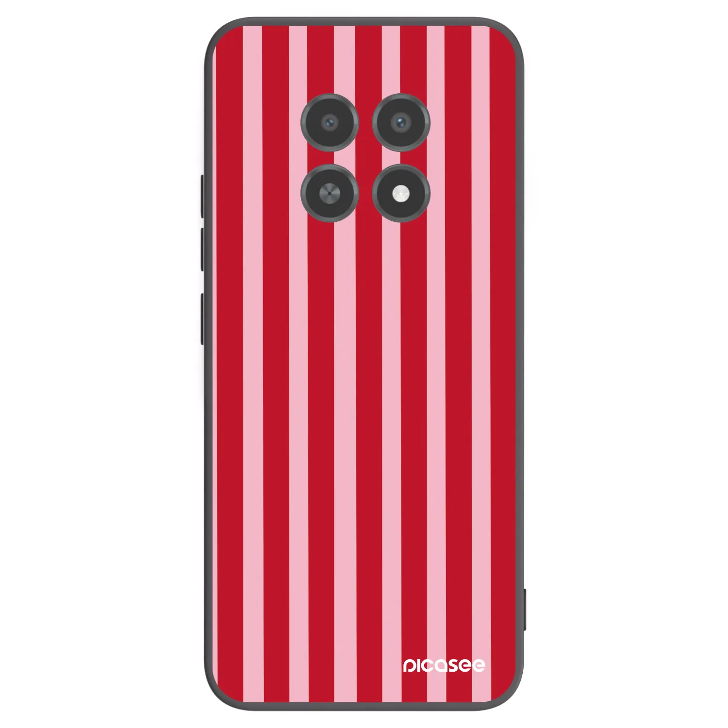Picasee silikonový černý obal pro Realme 12X - Lines red