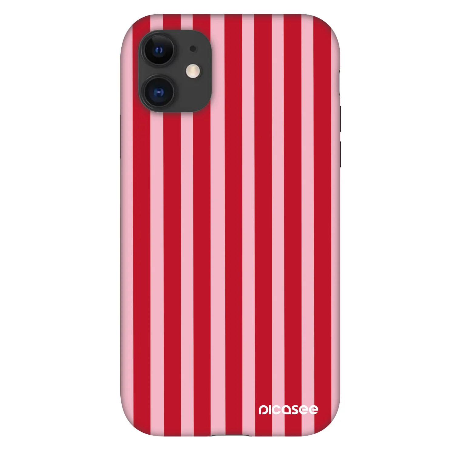 Picasee Fashion Case pro Apple iPhone 11 - Lines red
