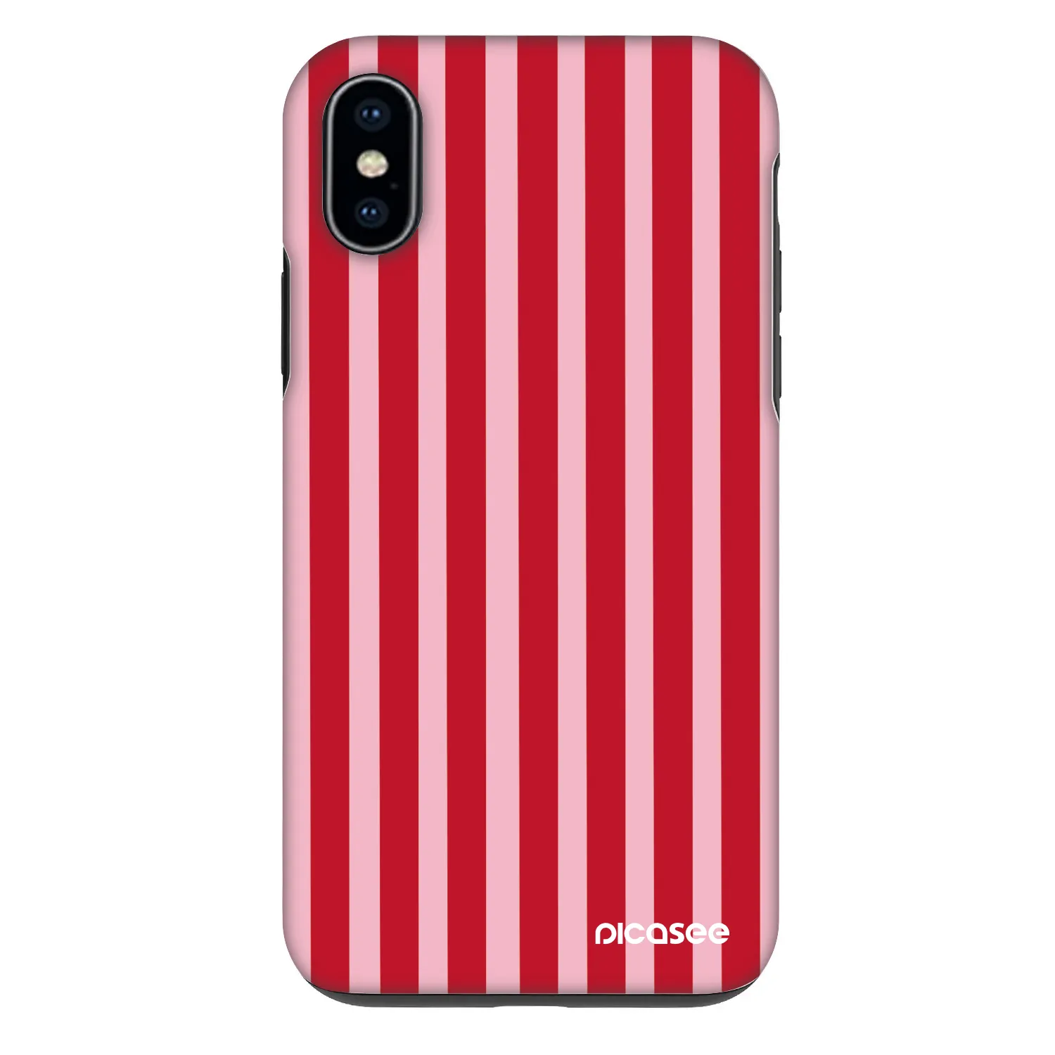 Picasee Fashion Case pro Apple iPhone X/XS - Lines red