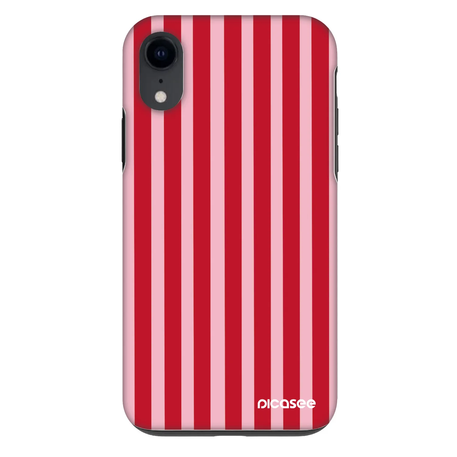 Picasee Fashion Case pro Apple iPhone XR - Lines red