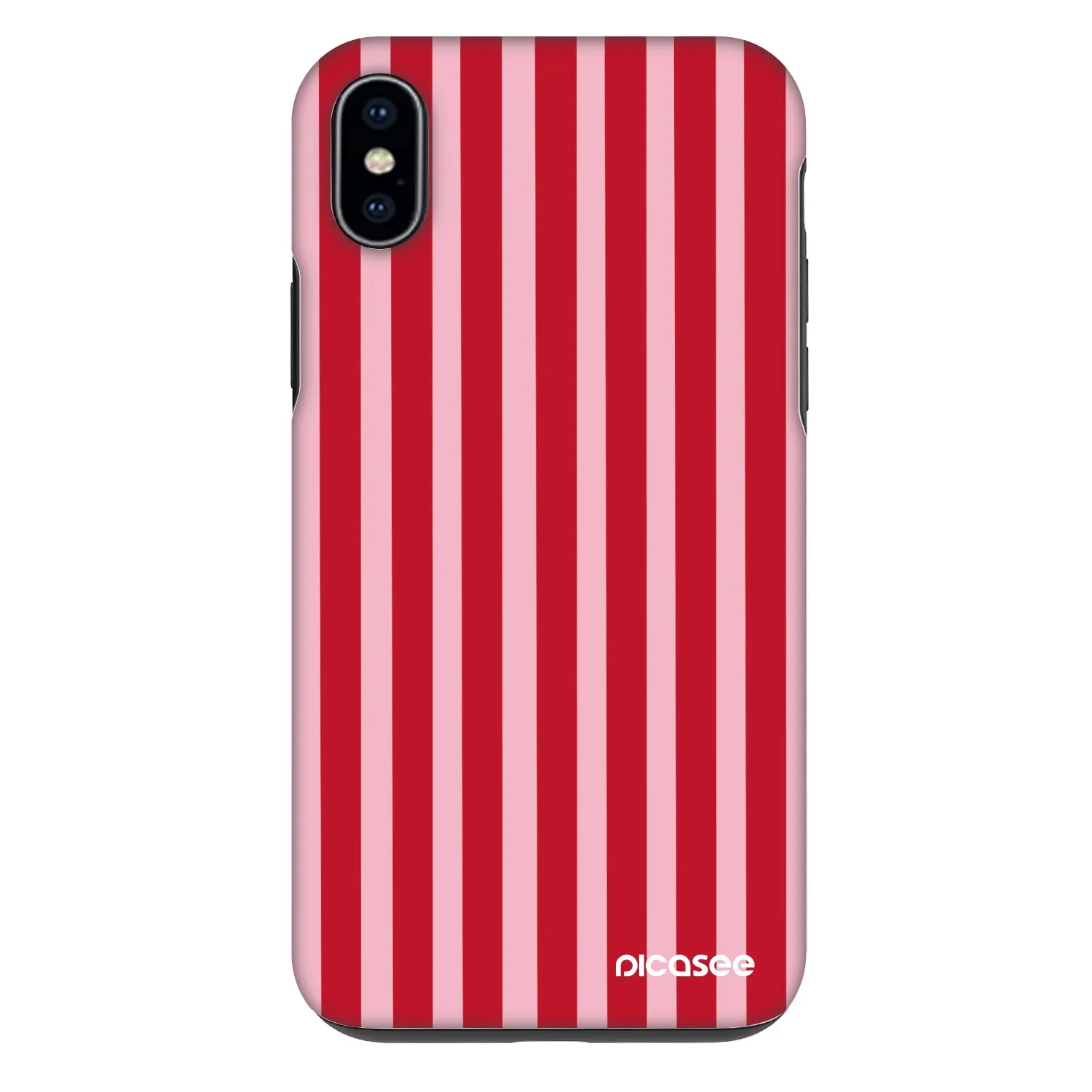 Picasee Fashion Case pro Apple iPhone XS Max - Lines red