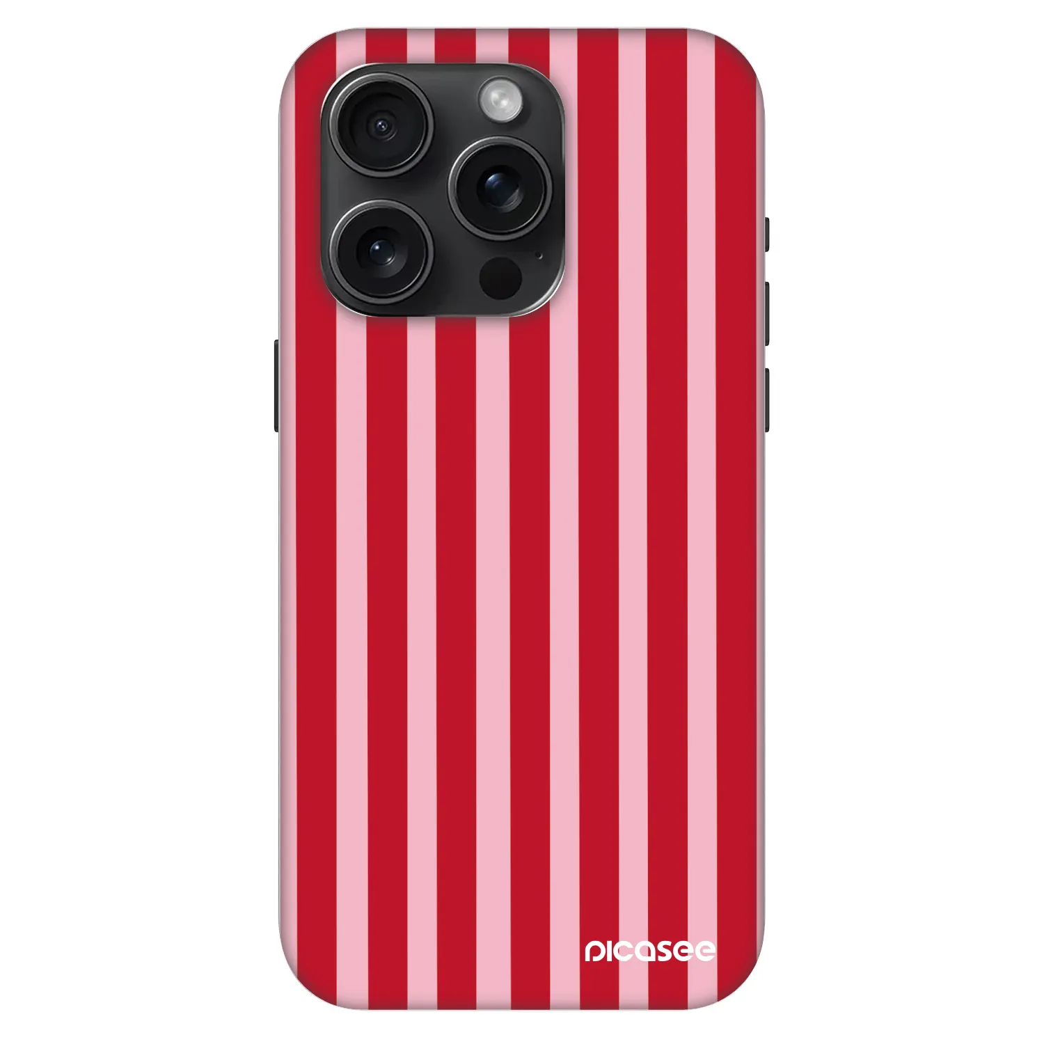 Picasee Fashion Case MagSafe Apple iPhone 15 Pro - Lines red