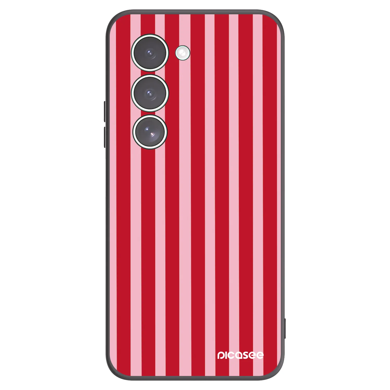 Picasee silikonový černý obal pro Xiaomi Redmi 15 5G - Lines red