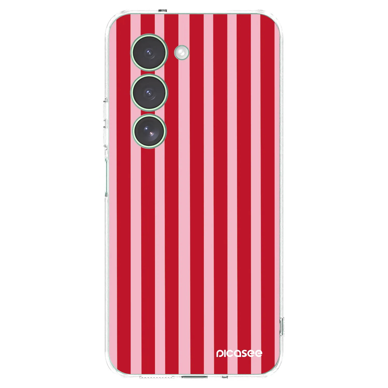Picasee silikonový průhledný obal pro Xiaomi Redmi 15 5G - Lines red