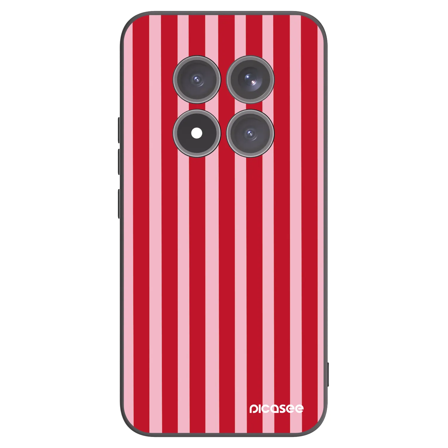 Picasee silikonový černý obal pro Xiaomi Redmi Note 15 Pro+ - Lines red