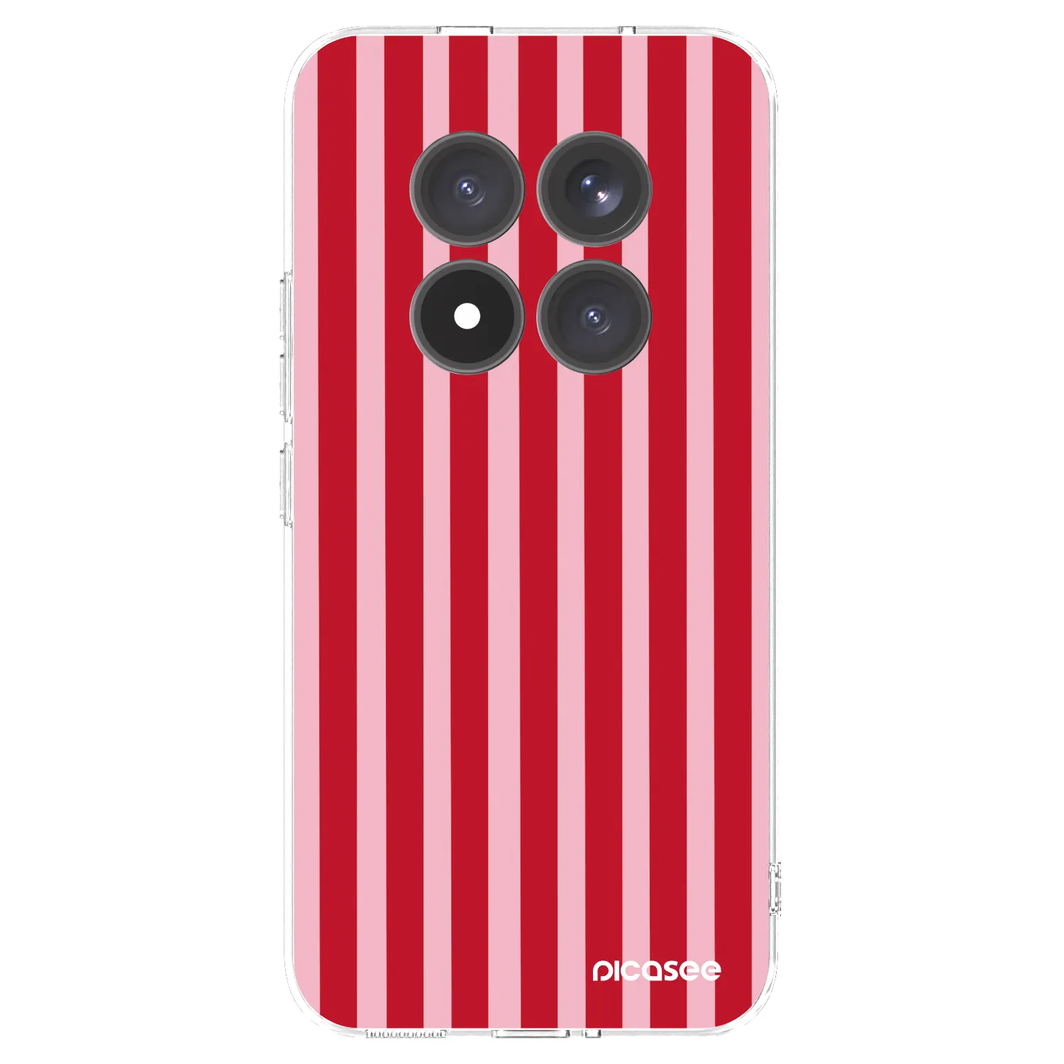 Picasee silikonový průhledný obal pro Xiaomi Redmi Note 15 Pro+ - Lines red