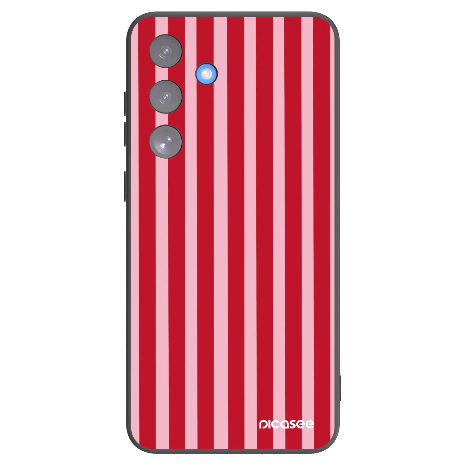 Picasee silikonový černý obal pro Samsung Galaxy S25 FE 5G - Lines red