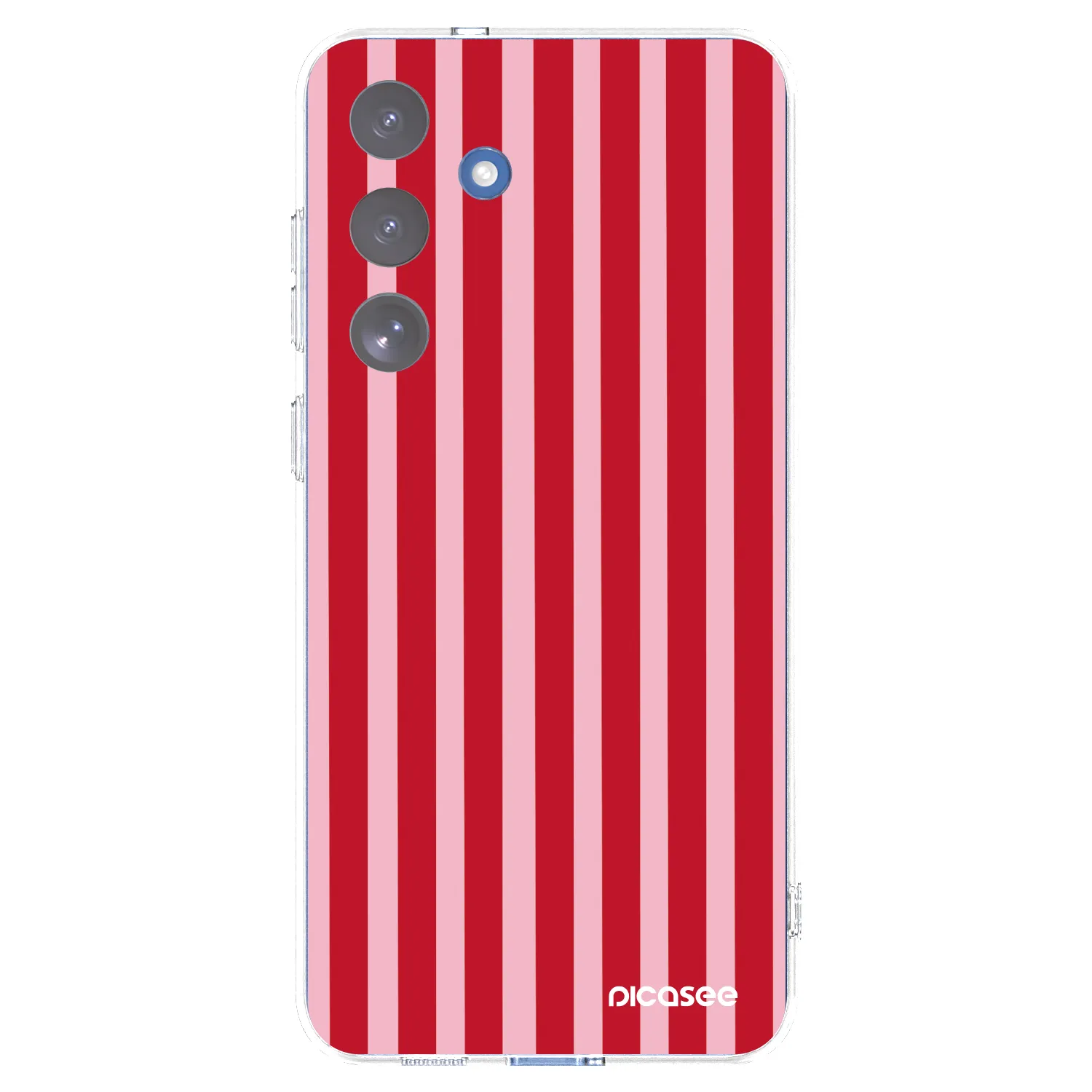 Picasee silikonový průhledný obal pro Samsung Galaxy S25 FE 5G - Lines red