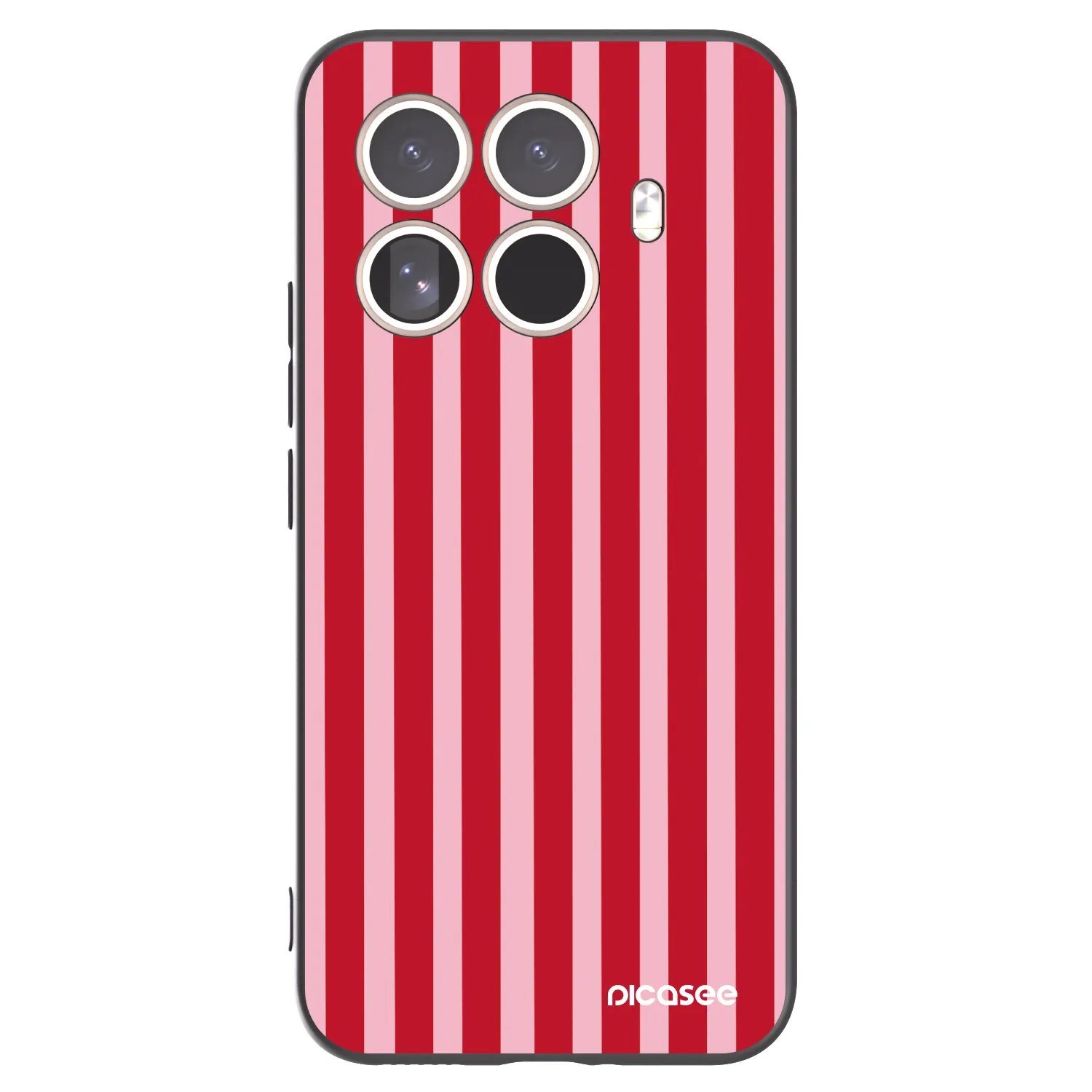 Picasee silikonový černý obal pro Xiaomi 15T Pro - Lines red