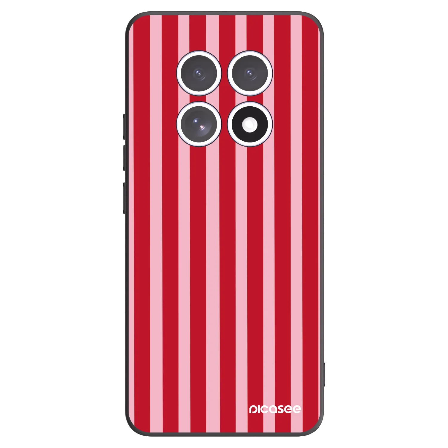 Picasee silikonový černý obal pro Xiaomi Redmi Note 15 4G - Lines red