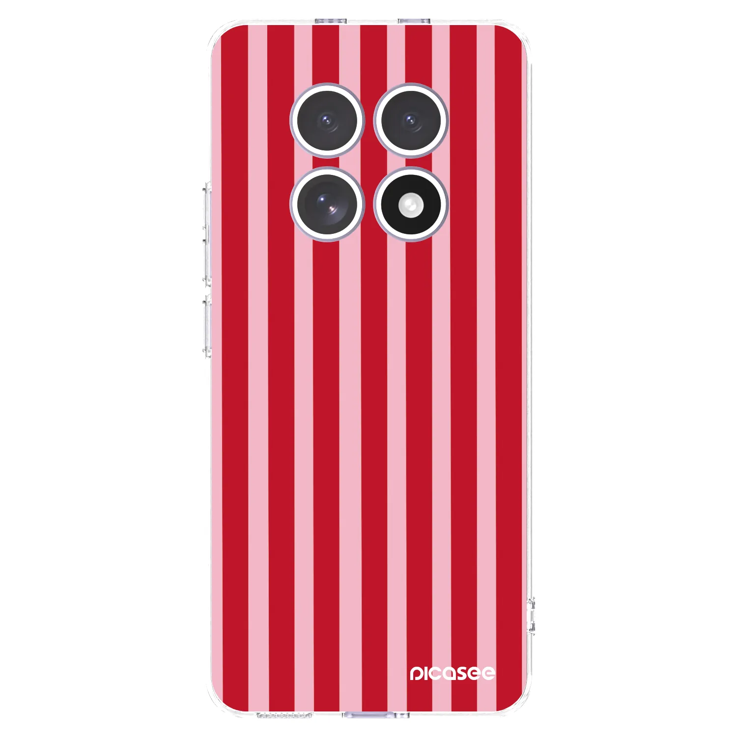 Picasee silikonový průhledný obal pro Xiaomi Redmi Note 15 4G - Lines red