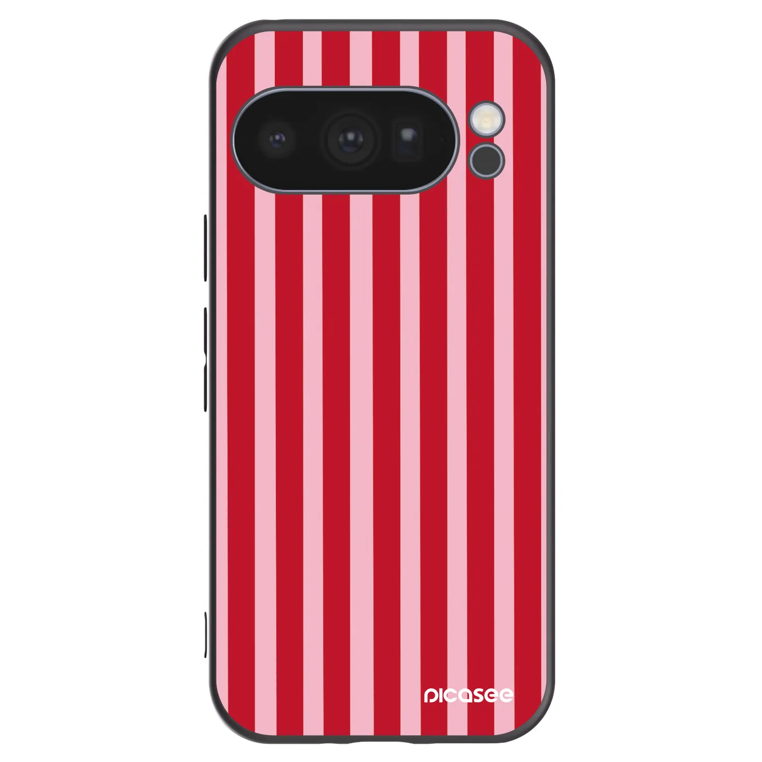 Picasee silikonový černý obal pro Google Pixel 10 Pro - Lines red