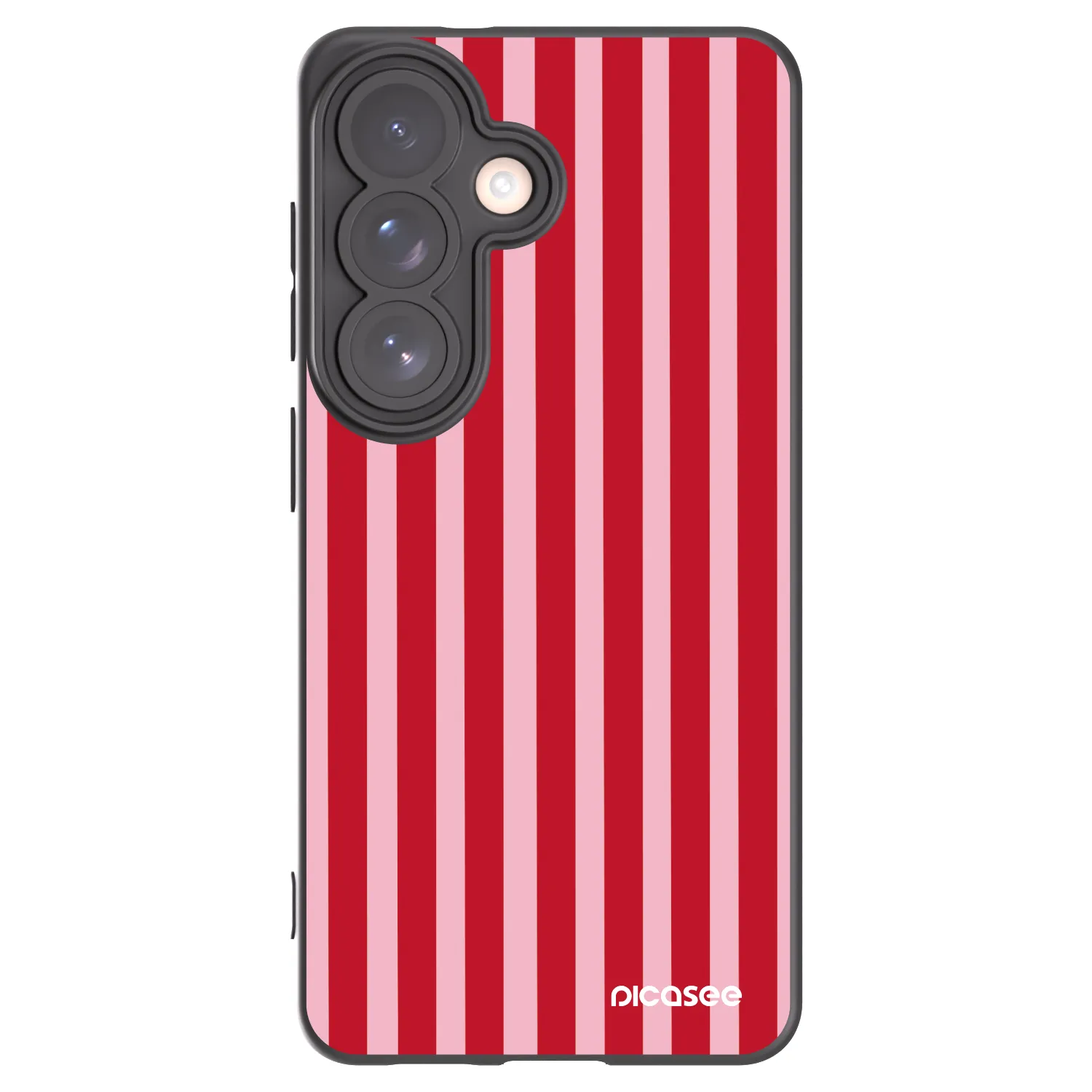 Picasee silikonový černý obal pro Samsung Galaxy S26 - Lines red