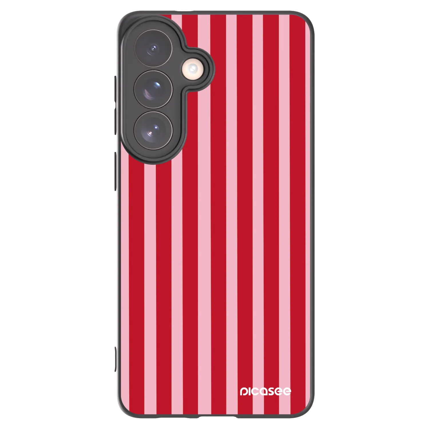Picasee silikonový černý obal pro Samsung Galaxy S26+ - Lines red