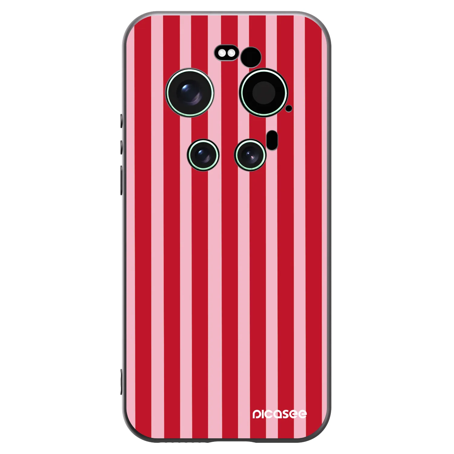 Picasee silikonový černý obal pro Xiaomi 17 Ultra - Lines red