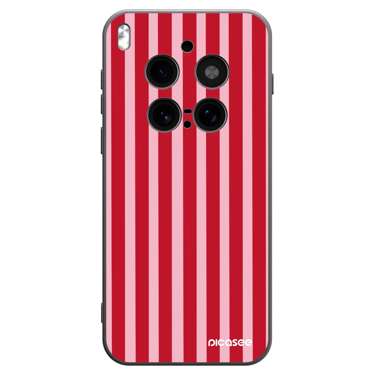 Picasee silikonový černý obal pro Vivo X300 Pro - Lines red