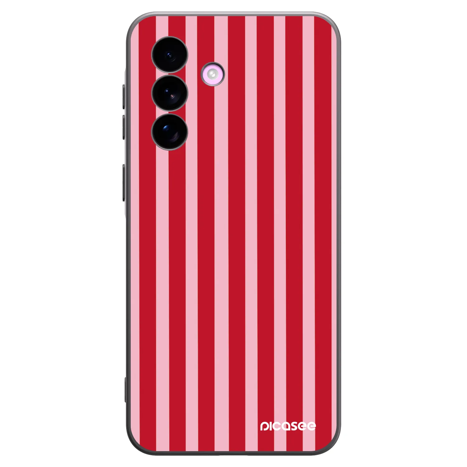 Picasee silikonový černý obal pro Samsung Galaxy A57 5G - Lines red