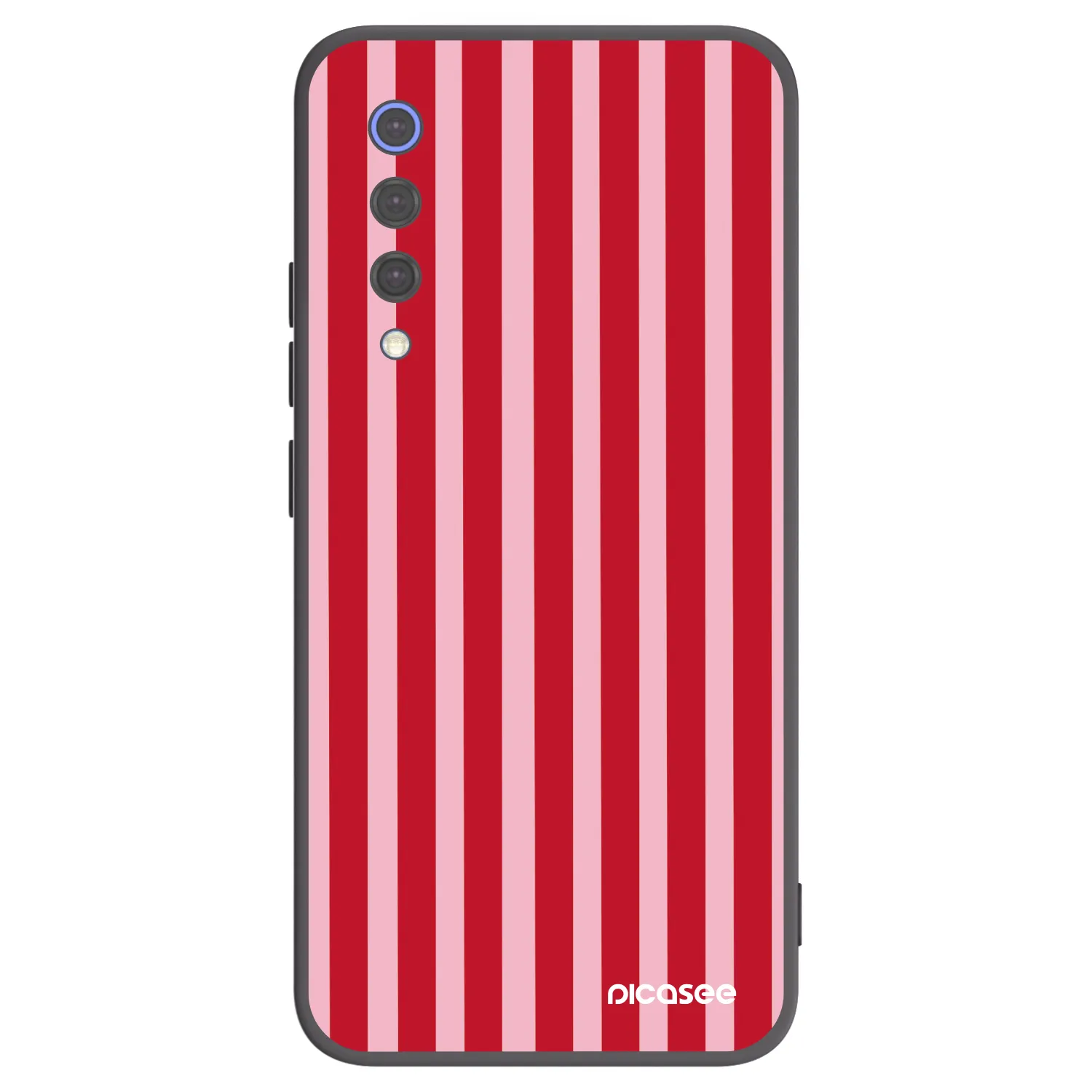 Picasee silikonový černý obal pro Xiaomi Mi 9 SE - Lines red