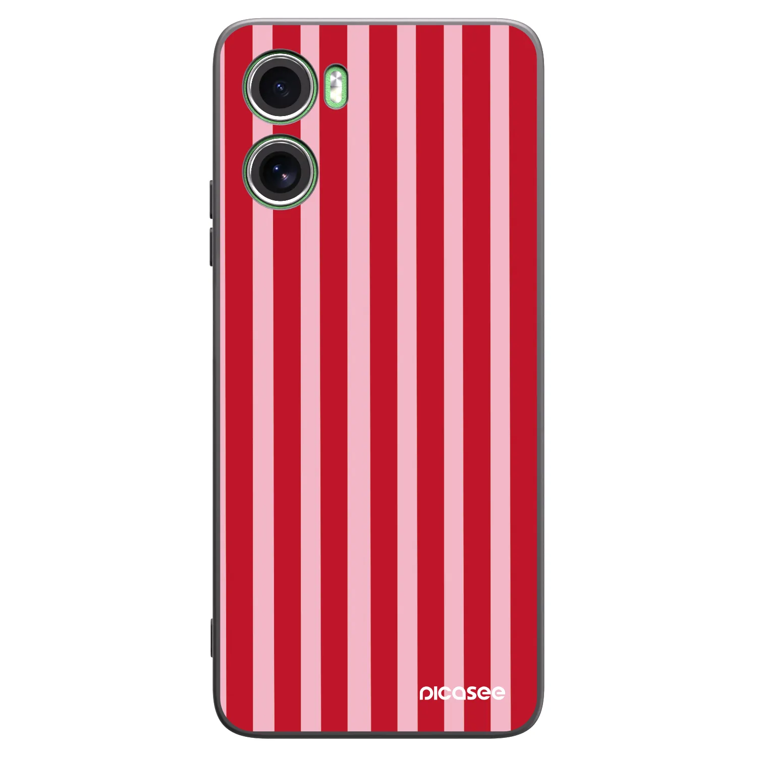 Picasee silikonový černý obal pro Motorola Moto G06 - Lines red