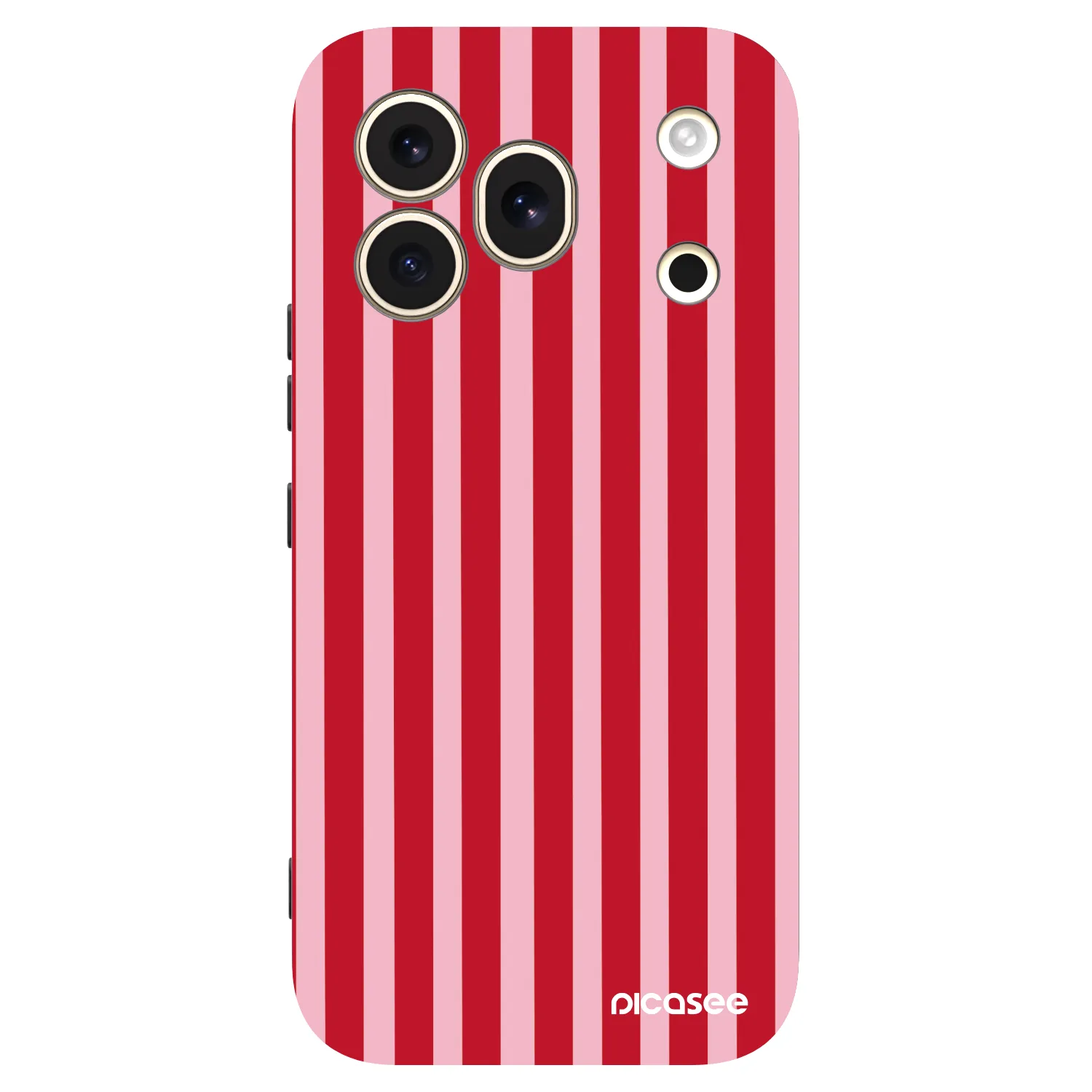 Picasee silikonový černý obal pro Honor 600 Pro - Lines red