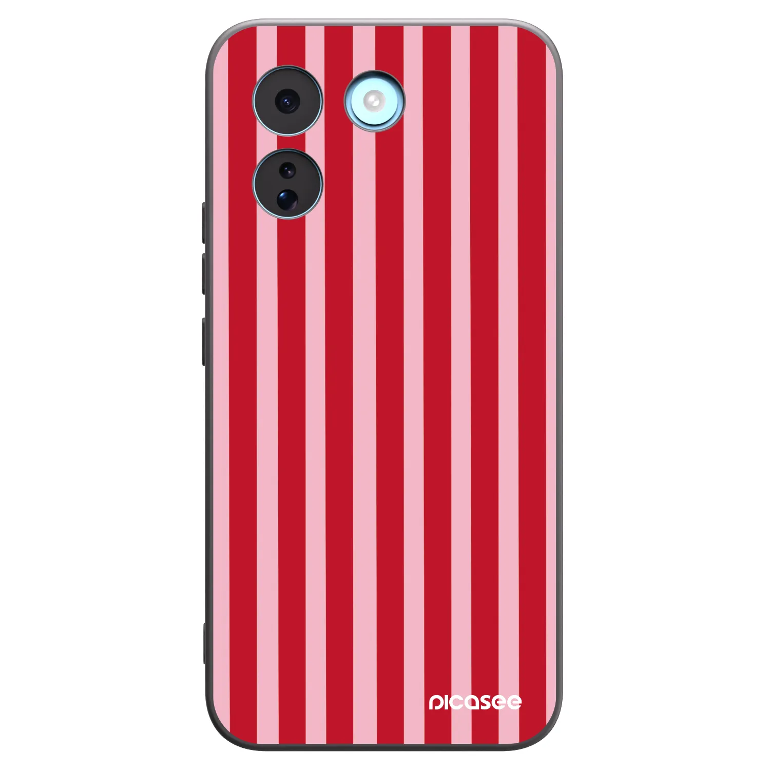 Picasee silikonový černý obal pro Xiaomi Redmi Note 17 Pro MAX 5G - Lines red
