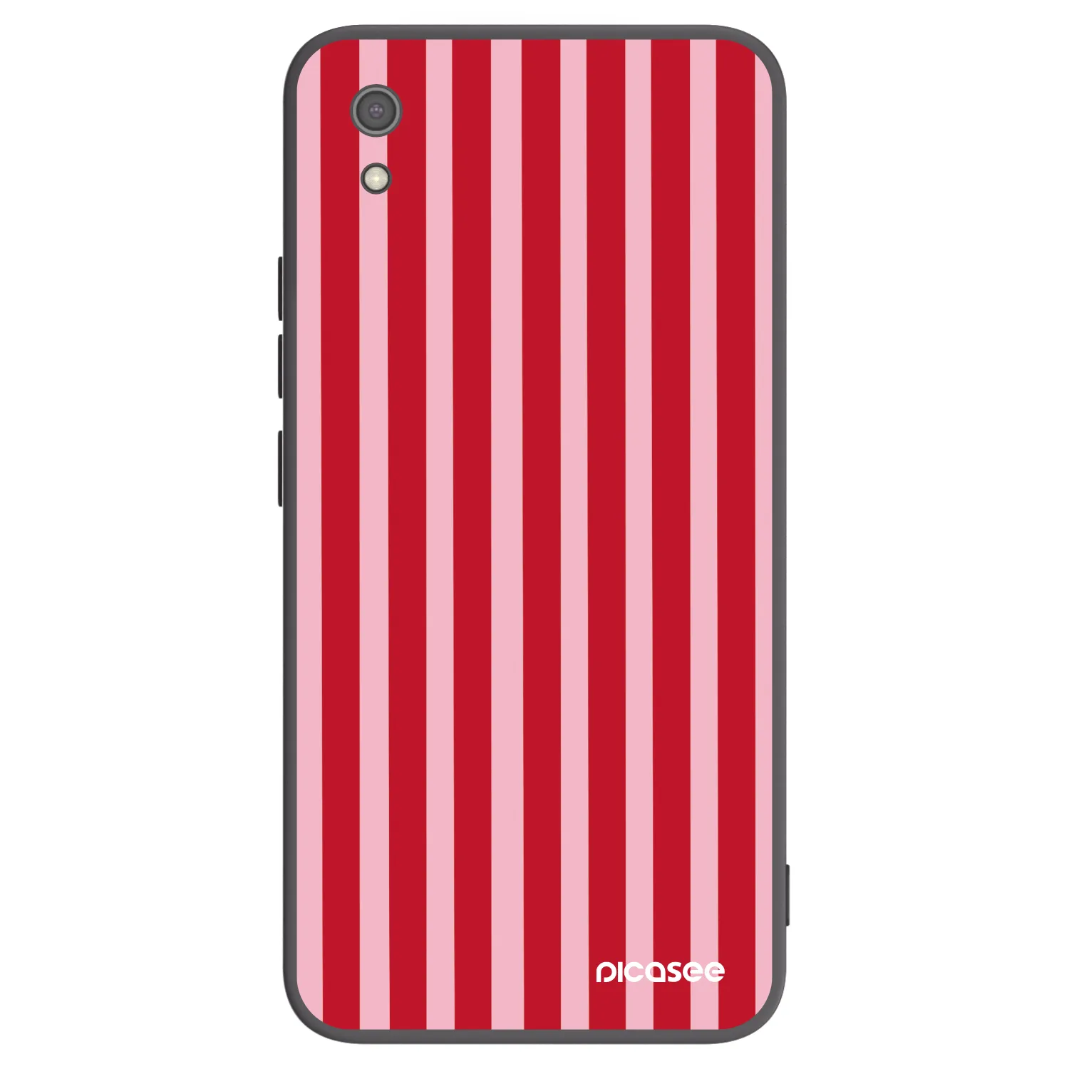 Picasee silikonový černý obal pro Xiaomi Redmi 7A - Lines red
