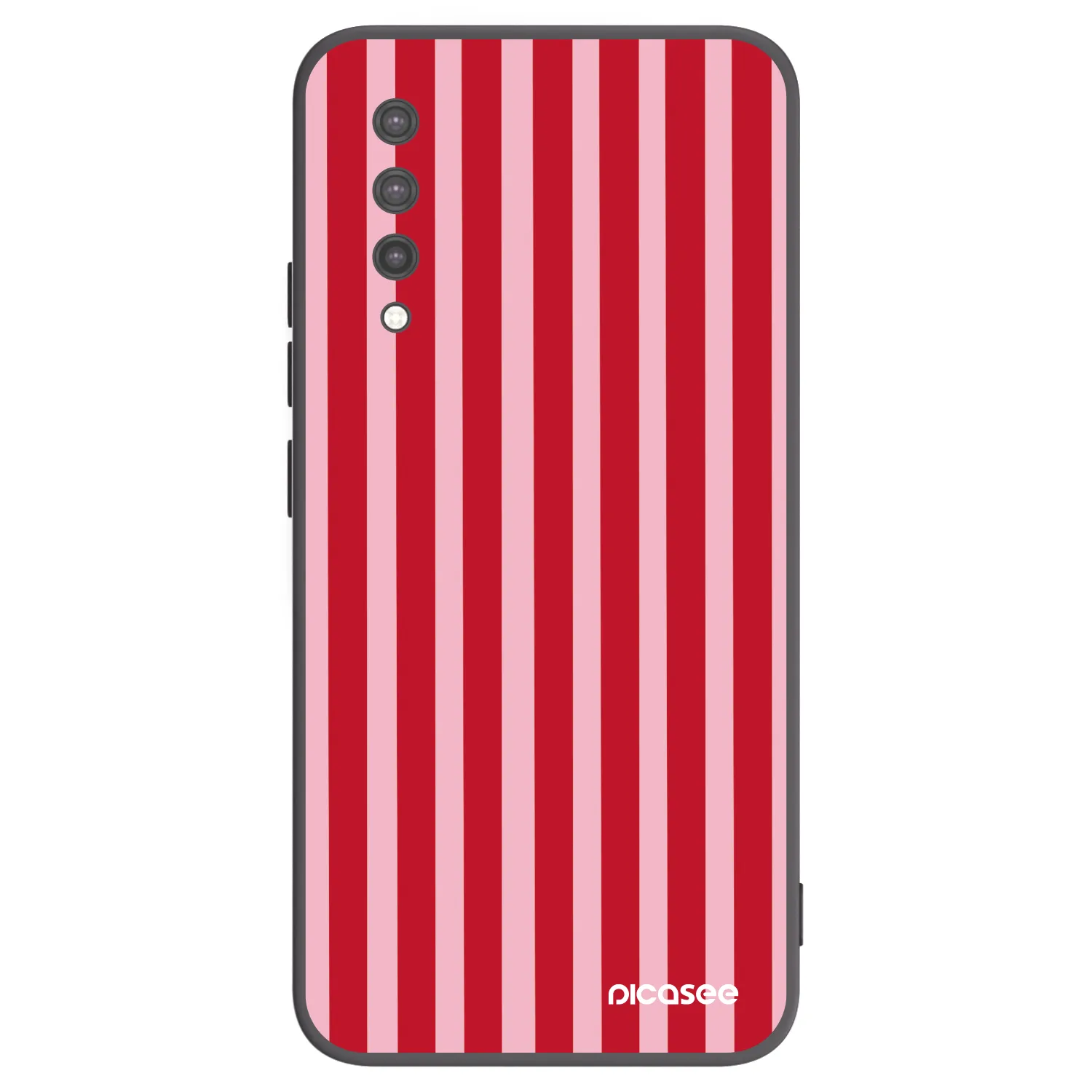 Picasee silikonový černý obal pro Xiaomi Mi 9 Lite - Lines red