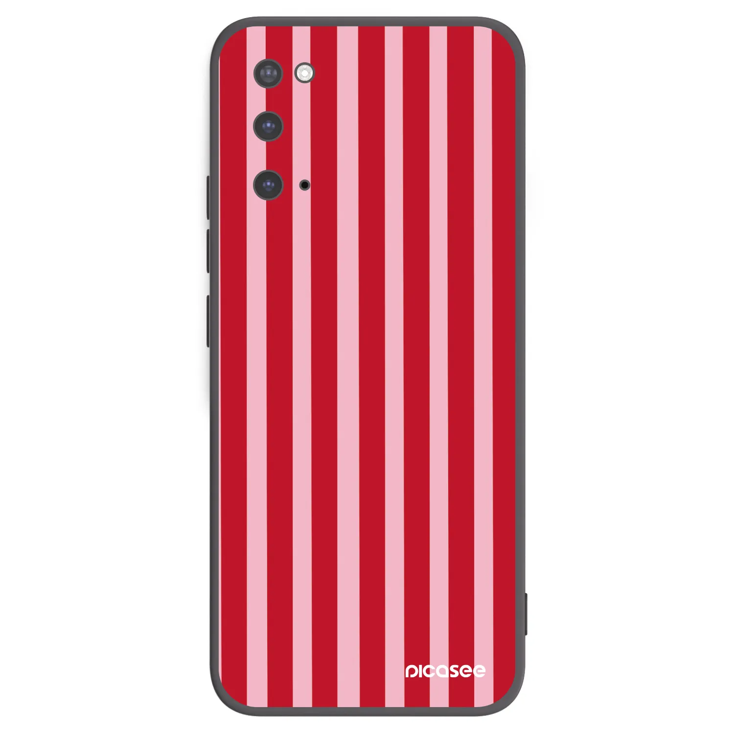 Picasee silikonový černý obal pro Samsung Galaxy S20 G980F - Lines red